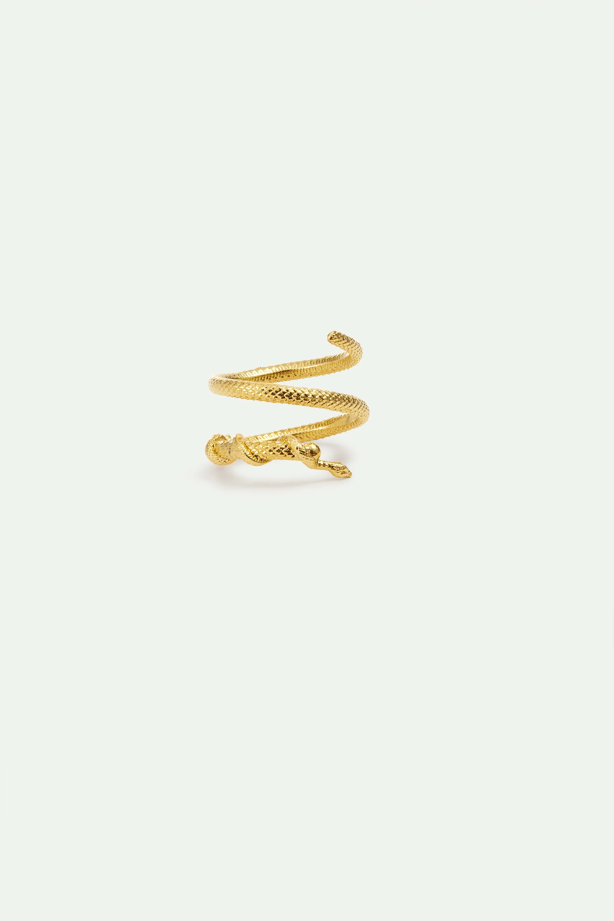 Bague spirale ajustable serpent doré - Image 3