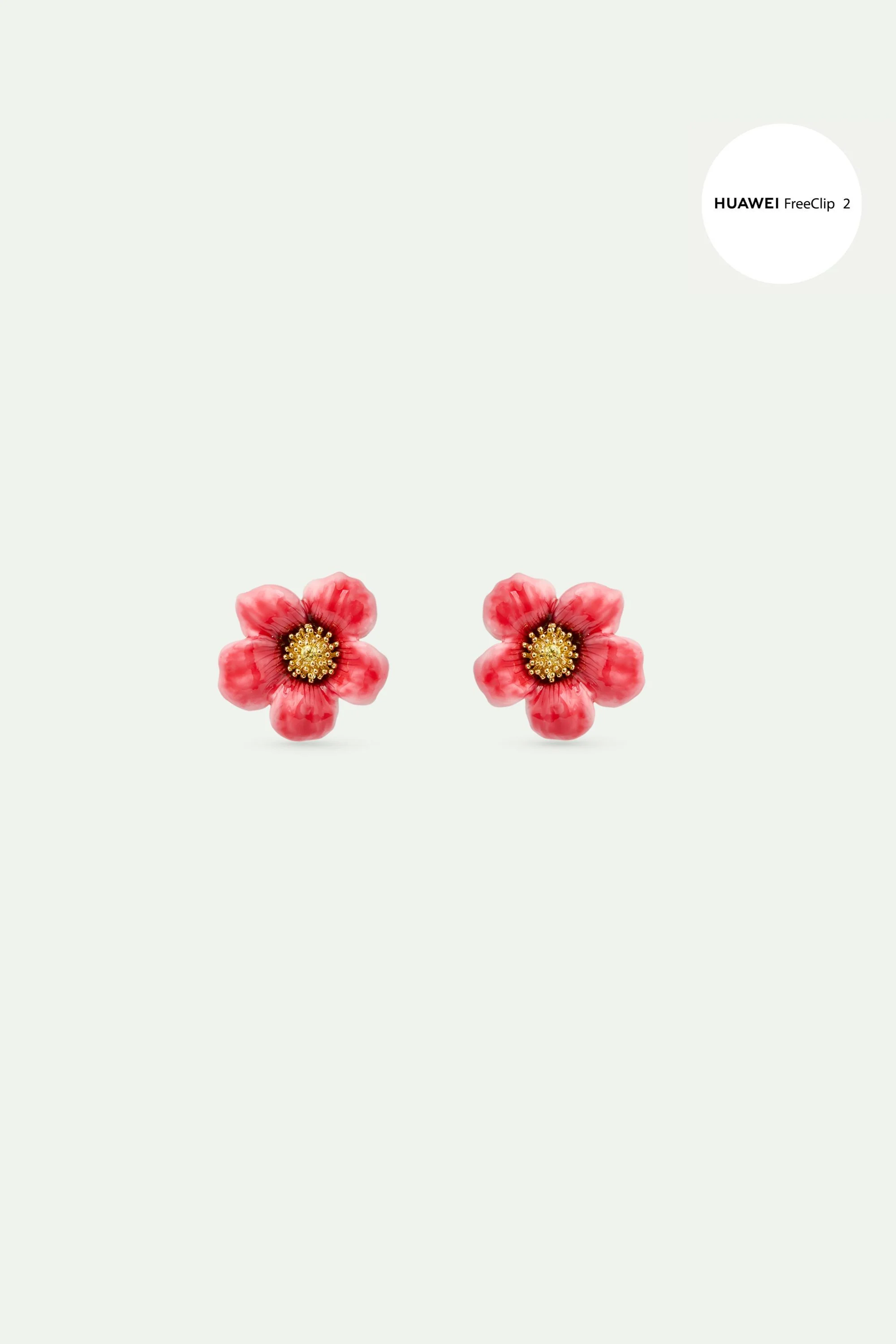 Bijoux Anémone Rouge pour écouteurs HUAWEI FreeClip 2 - Image 3