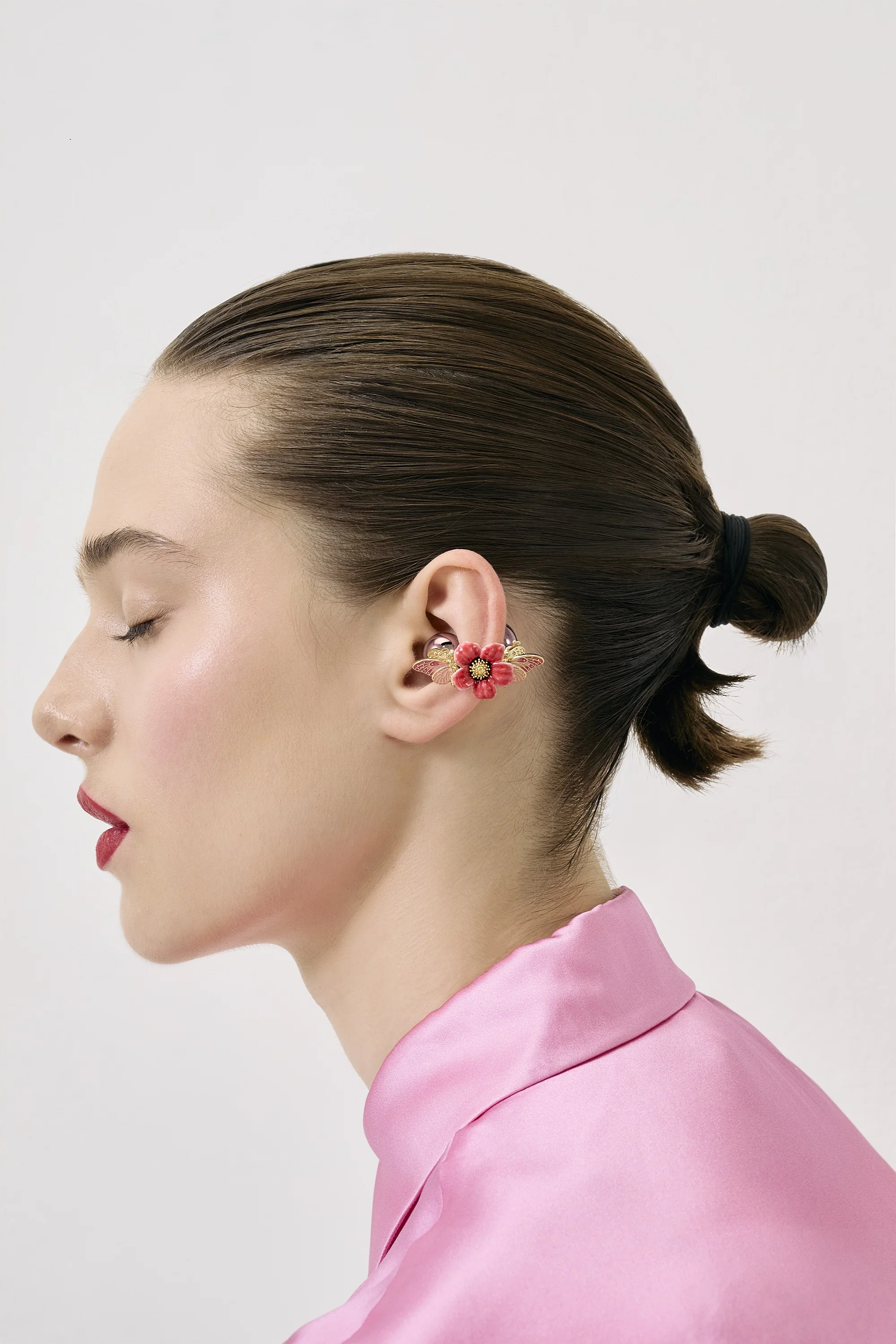 Bijoux Anémone Rouge pour écouteurs HUAWEI FreeClip 2 - Image 6