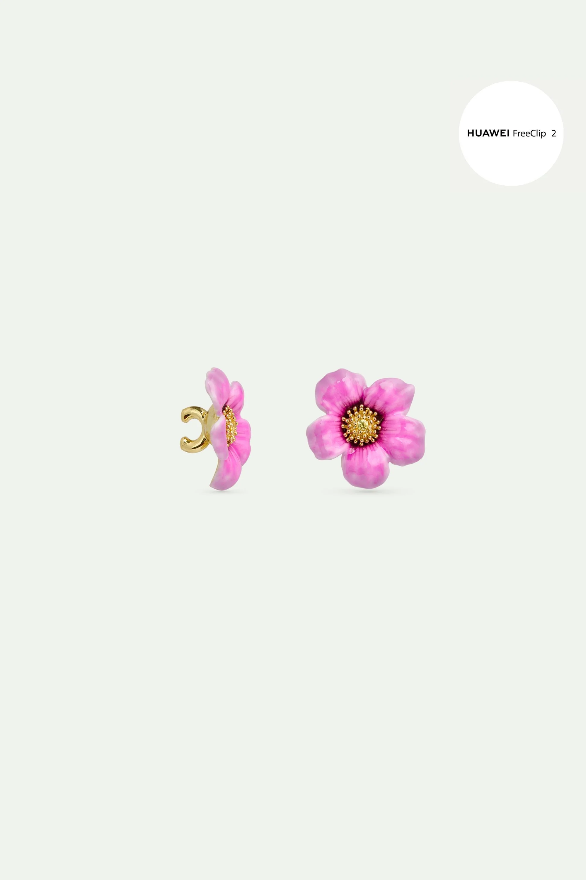 Bijoux Anémone Violette pour écouteurs HUAWEI FreeClip 2 - Image 4