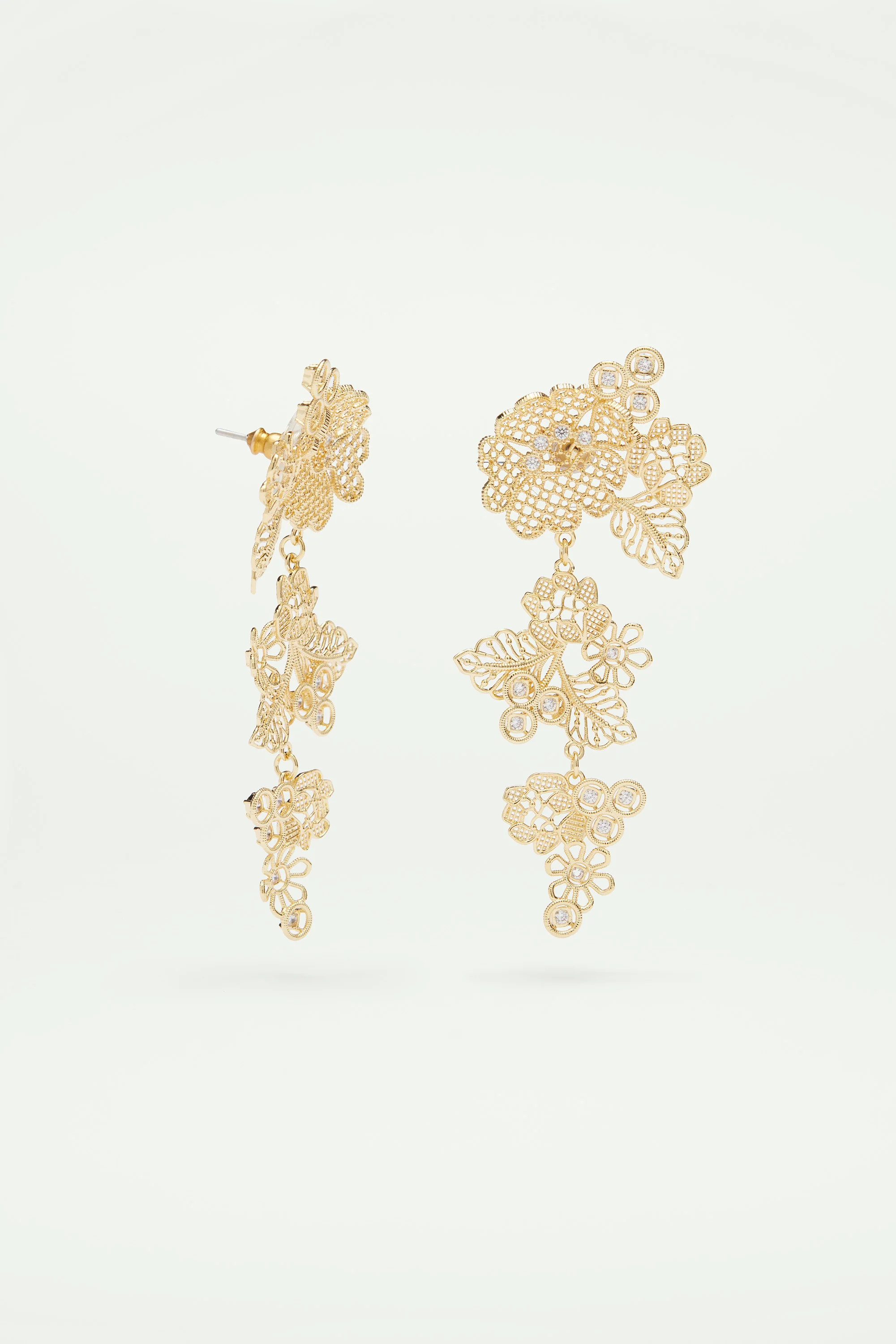Boucles d'oreilles fil d'or - Image 3