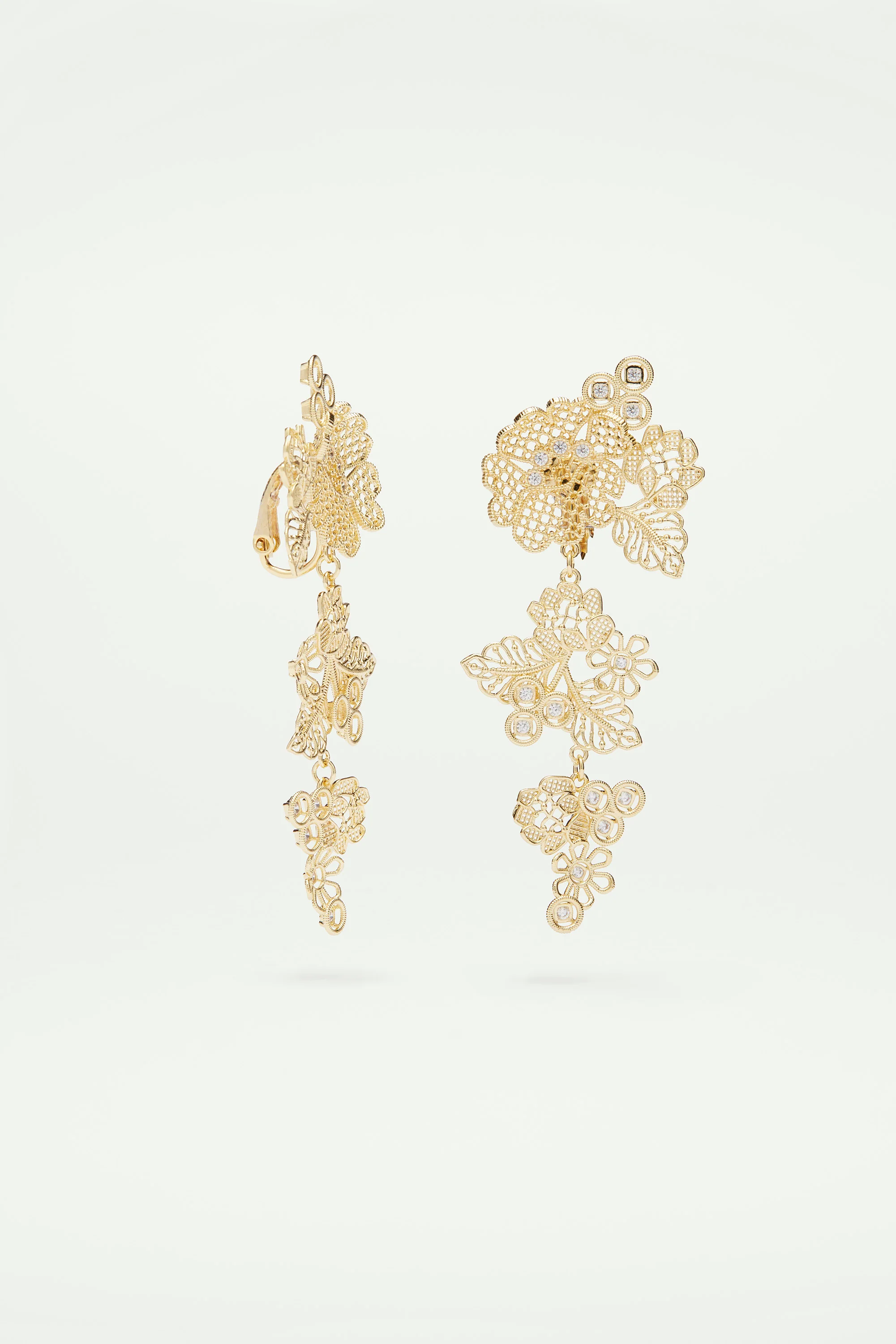 Boucles d'oreilles fil d'or - Image 4