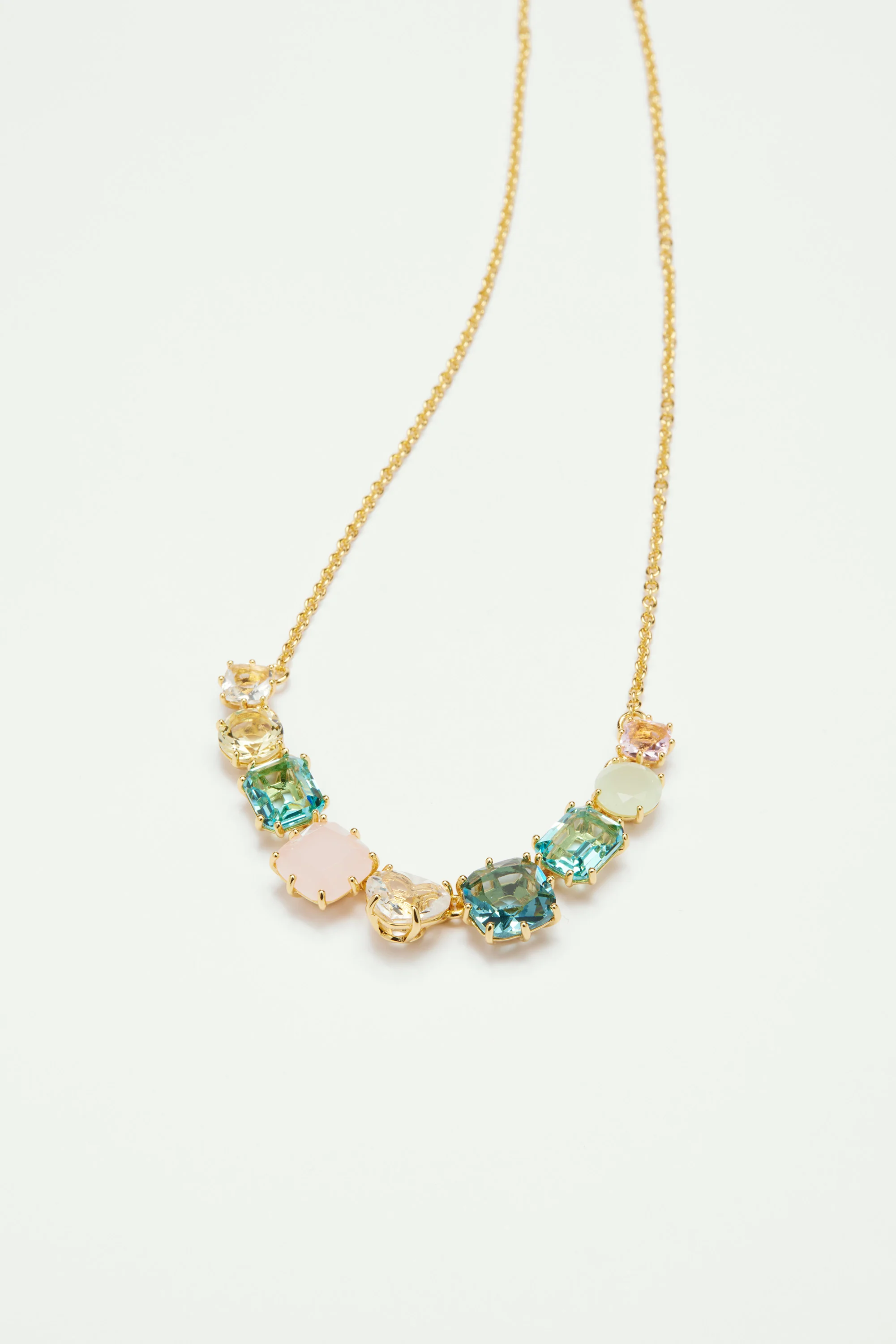 Collier fin 9 pierres la diamantine acqua azzura - Image 2