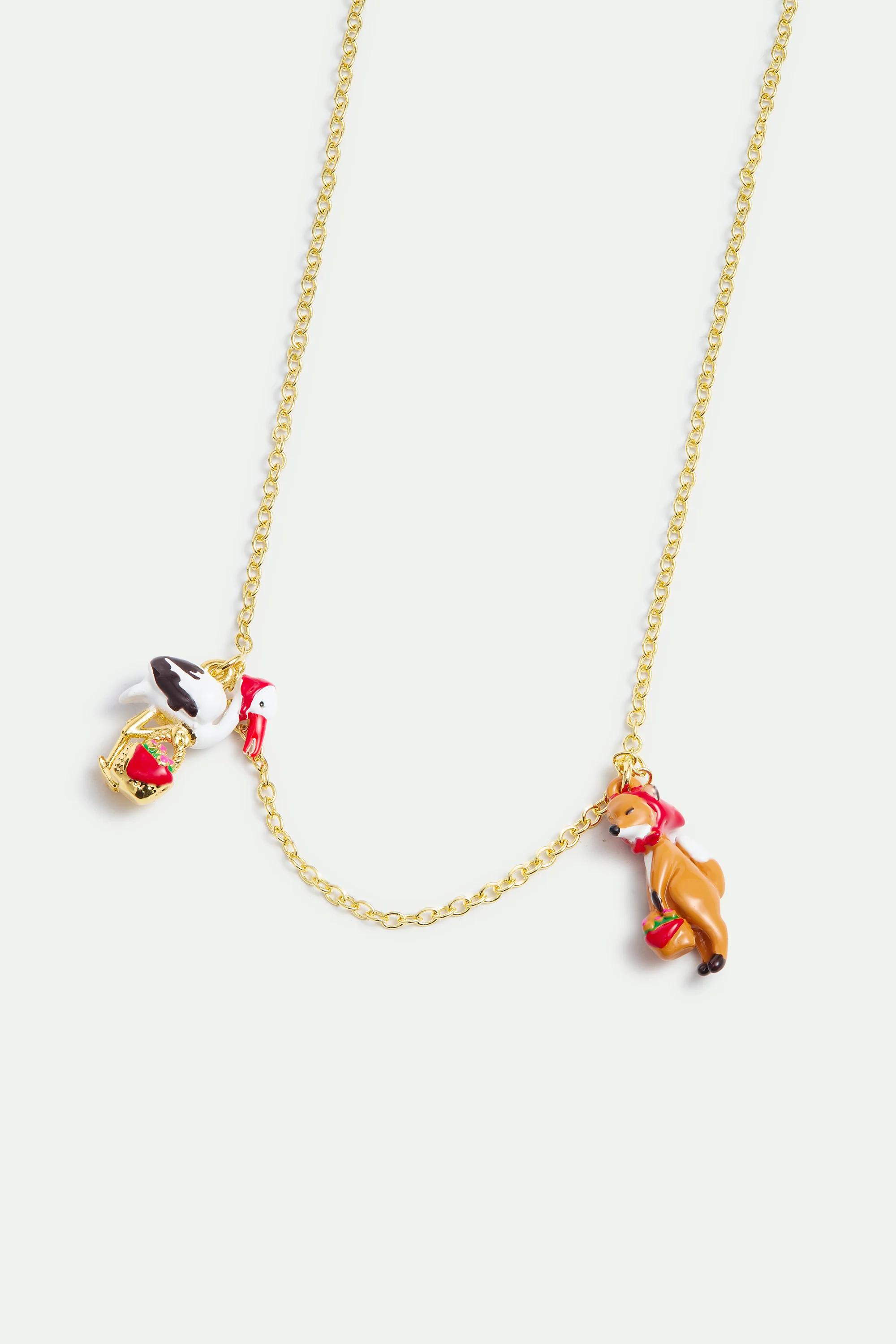 Collier fin le Renard et la Cigogne - Image 2