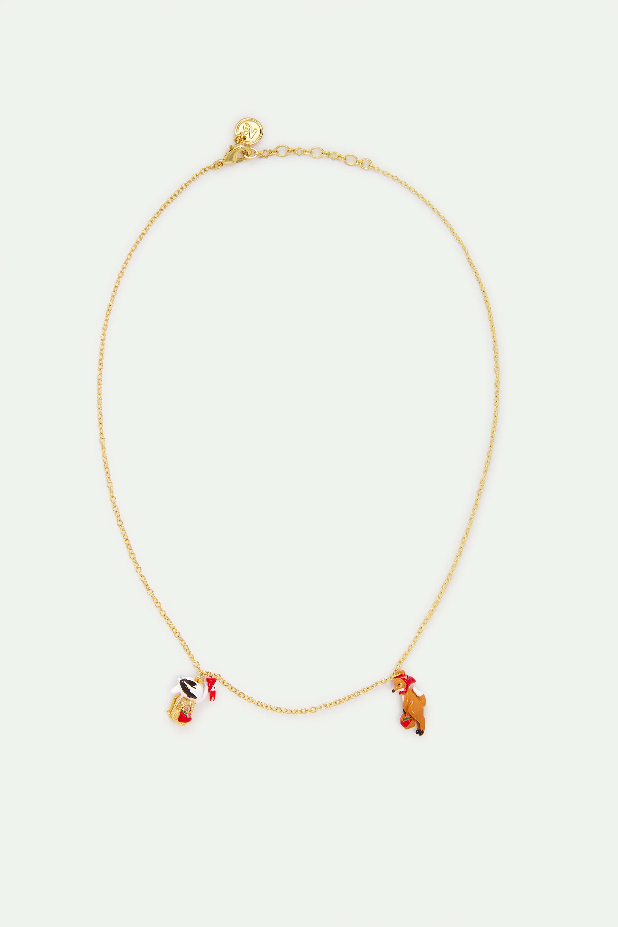 Collier fin le Renard et la Cigogne - Image 3