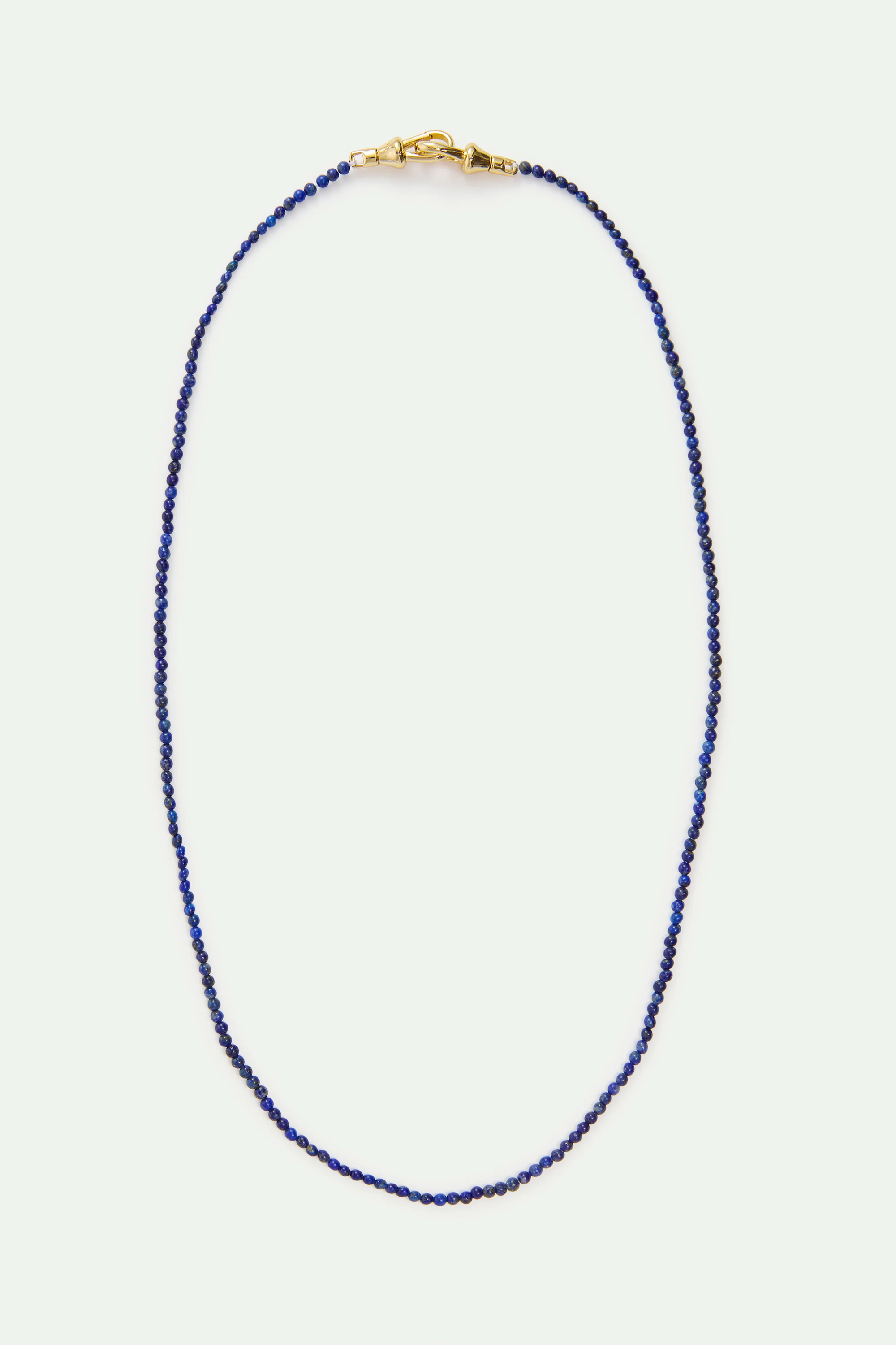 Collier fin perles bleues de lapis lazuli - Image 3