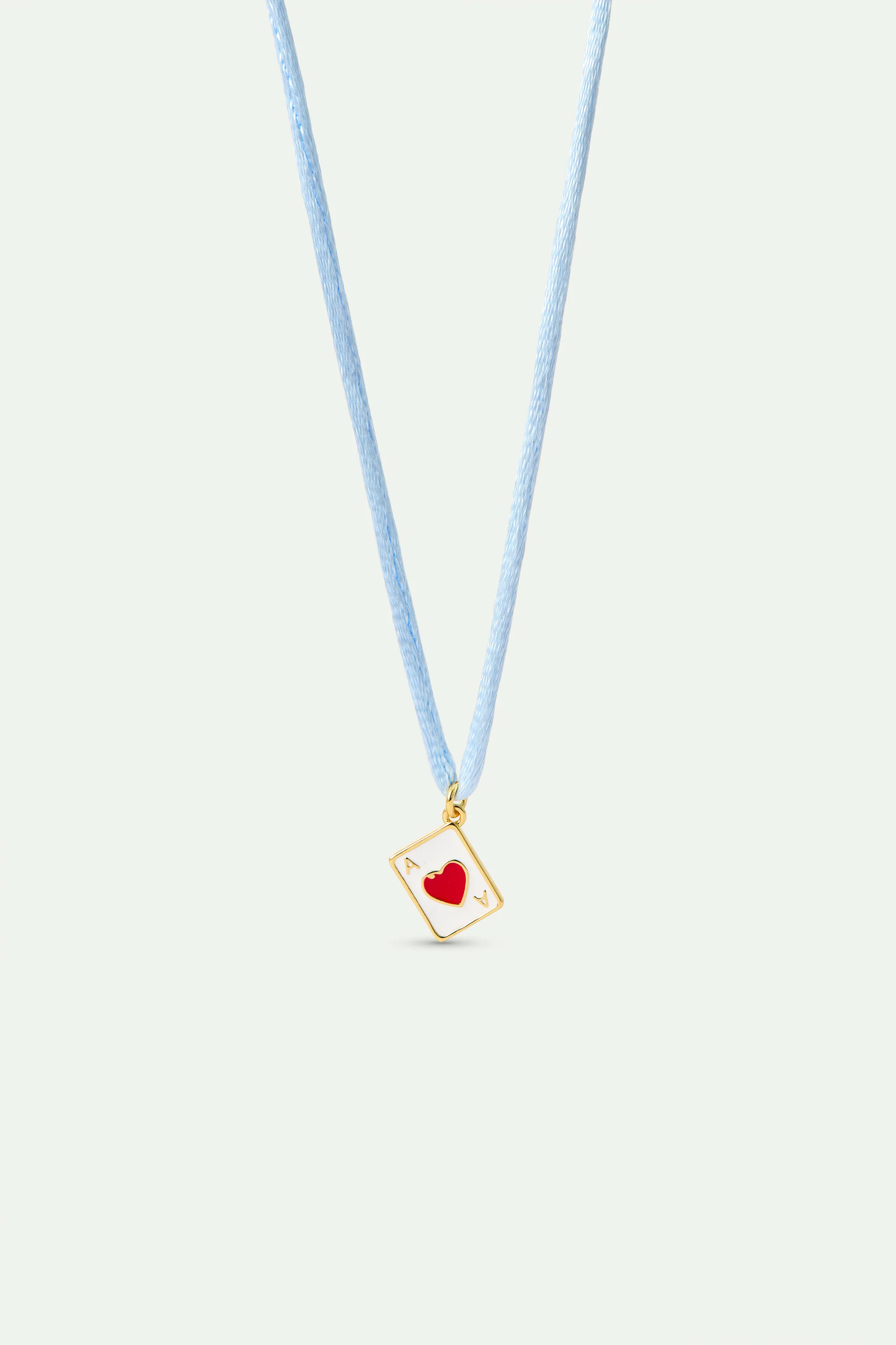 Collier pendentif carte coeur