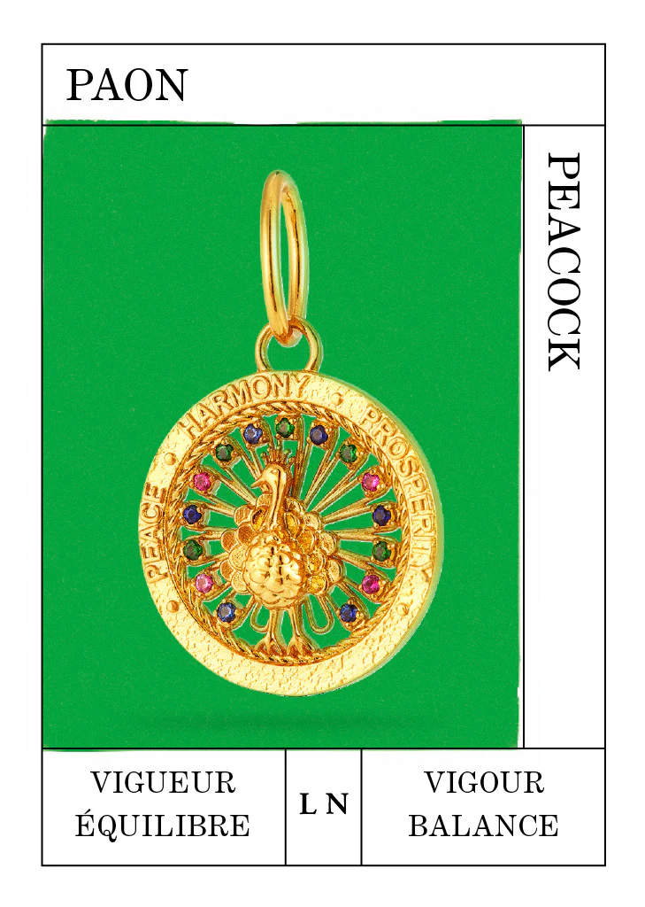 Pendentif Paon, Vigueur et Équilibre - Image 2