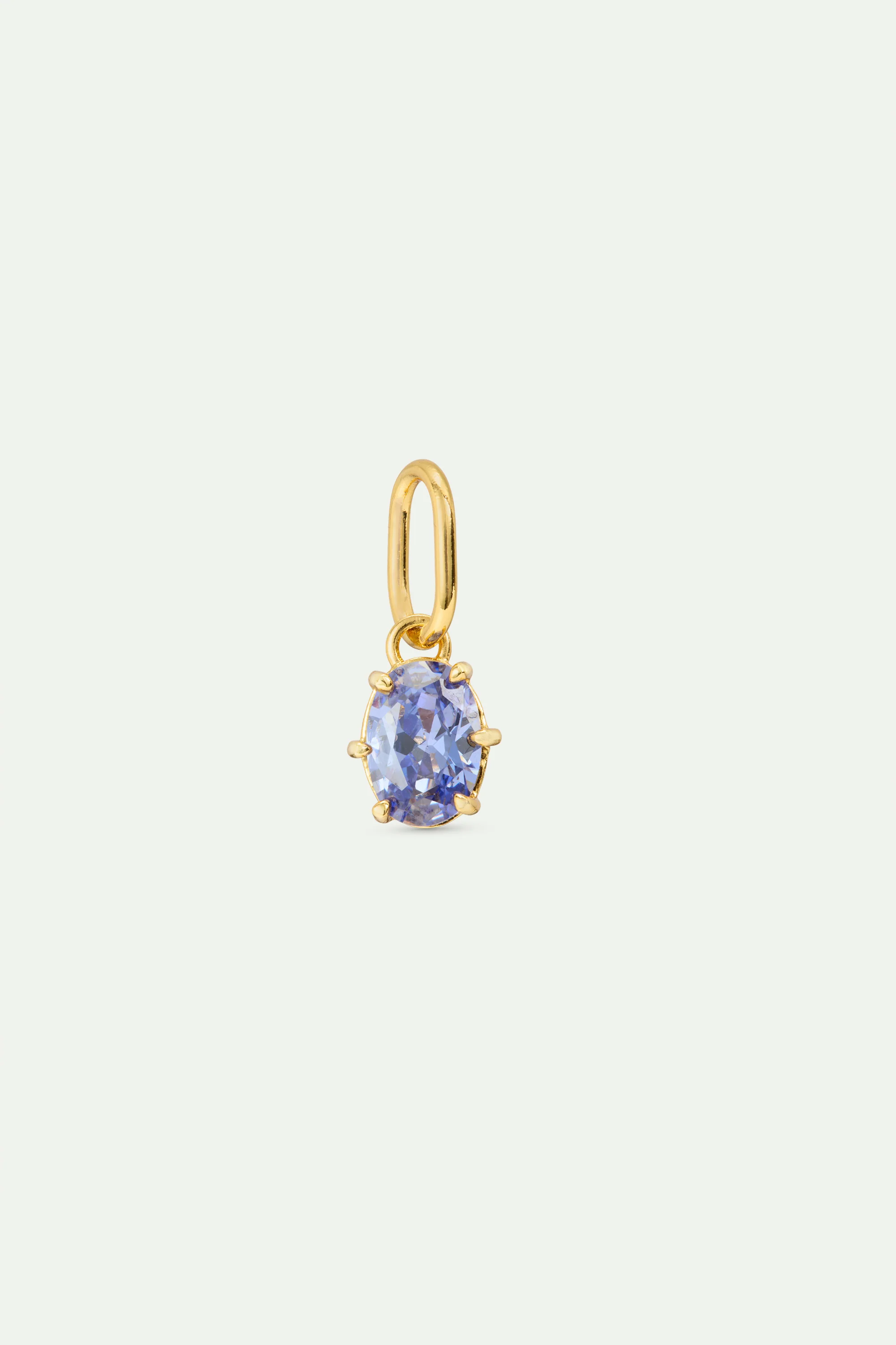 Pendentif pierre Bleu Riviera, Volupté et Puissance - Août